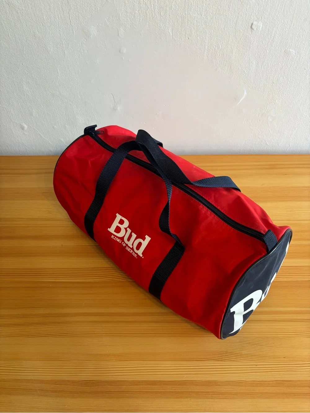 Budweiser Red Duffel Bag with Black Straps - Men Bags